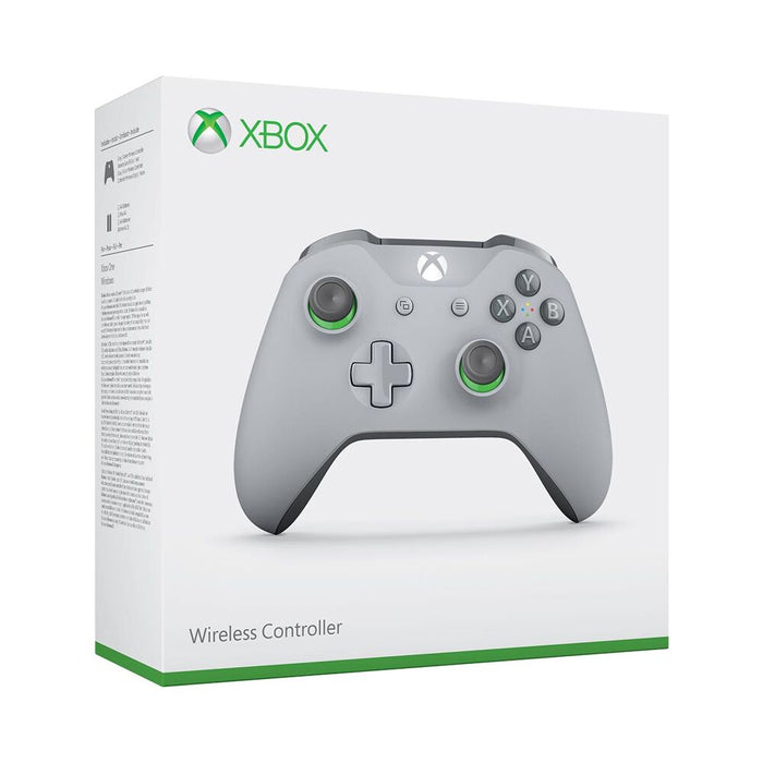 Xbox One S Draadloze Controller - Grijs & Groen (Nieuw)