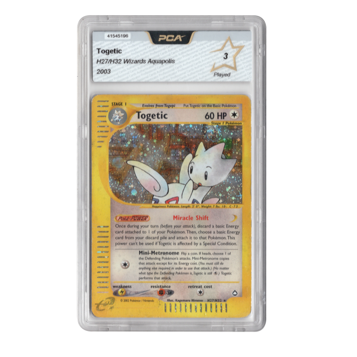 Togetic Holo - Aquapolis H27/H32 - English - Graded PCA 3 Played - 2003