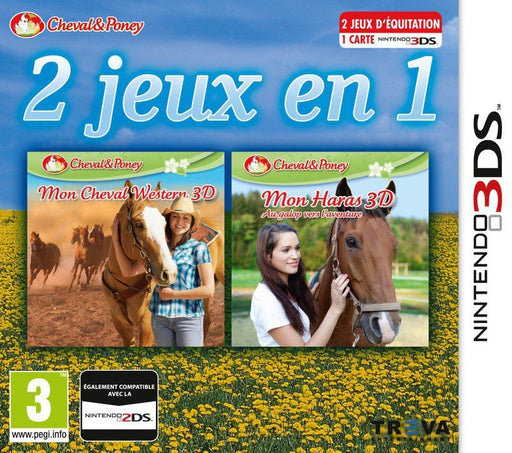 3DS 2 - in - 1 - Horses 3D Vol. 3: My Riding Stables 3D - Jumping for the Team and My Western Horse 3D