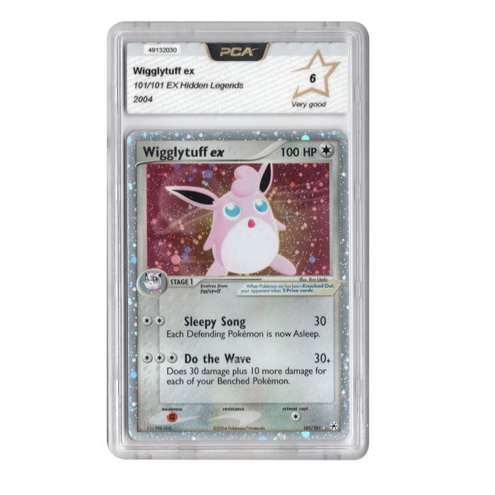 Wigglytuff ex - 101/101 EX Hidden Legends - English - PCA 6 Very Good - 2004