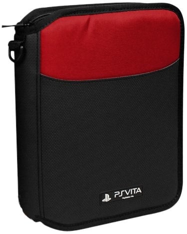 4Gamers Deluxe Travel Case voor PlayStation PS Vita - Rood (Nieuw)