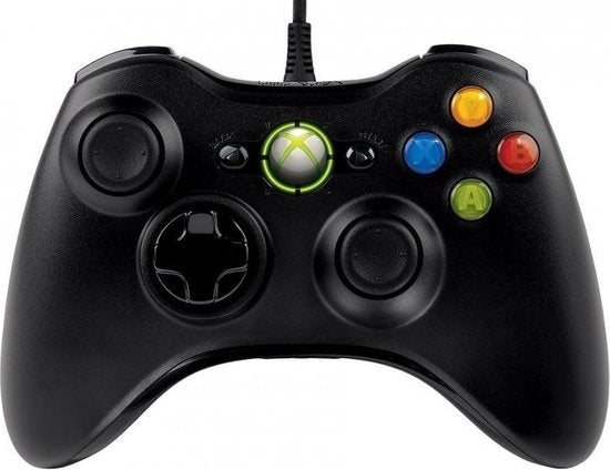 Xbox 360 Controller Bedraad - Zwart (Nieuw zonder verpakking)