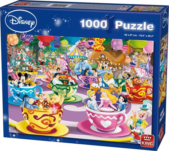 Mad Tea Cups Disney - 1000 Stukjes - Puzzel (Nieuw)