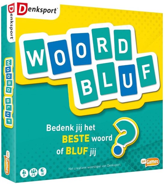 Just Games Woordbluf Kaartspel (Nieuw)