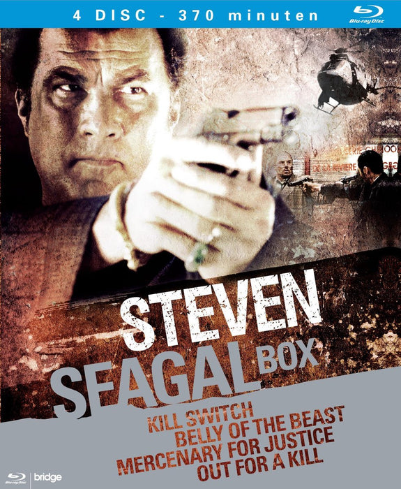 Steven Seagal Actors - 4 disc, 370 minuten (Nieuw)