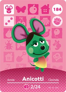 Amiibo Anicotti #184 - Series 2