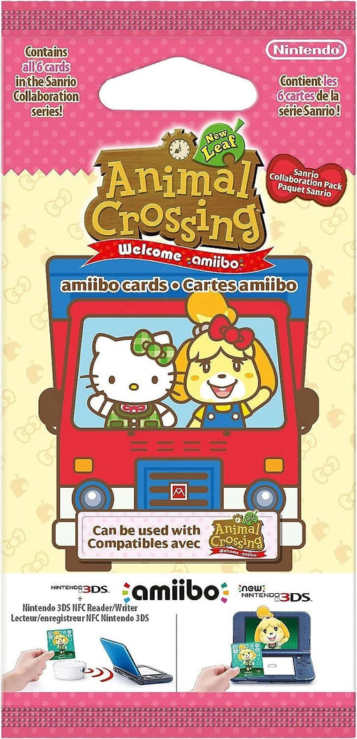 Amiibo Animal Crossing New Leaf Amiibo Cards Sanrio Booster Pack - 6 Kaarten (Nieuw)