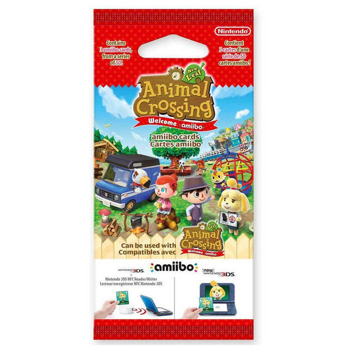 Amiibo Animal Crossing New Leaf Amiibo Kaarten Booster Pack - 3 Kaarten (Nieuw)