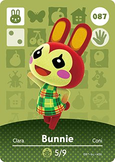 Amiibo Bunnie #087 - Series 1