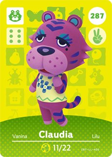 Amiibo Claudia #287 - Series 3