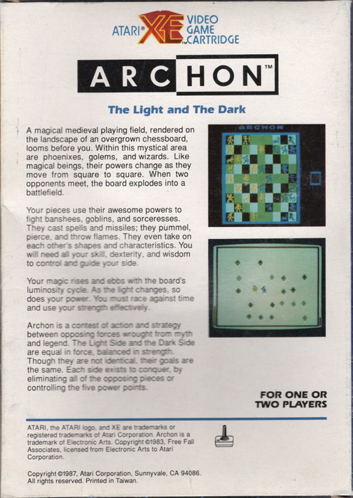 Atari XE Archon: The Light and the Dark (In doos)