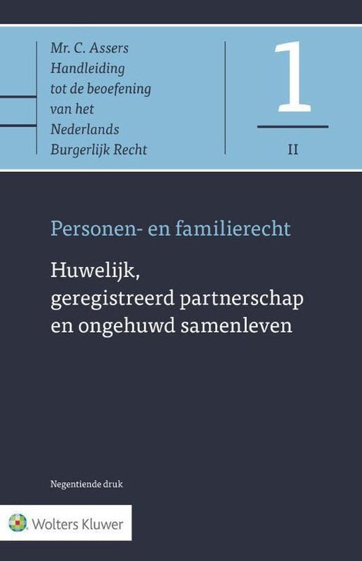 Boek Asser - serie 1 - II - Huwelijk, geregistreerd partnerschap en ongehuwd samenleven