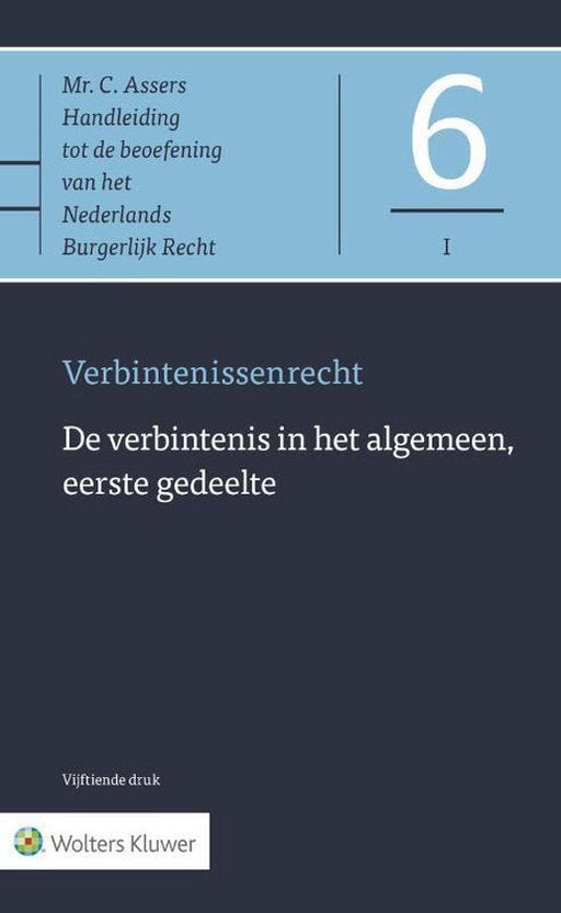 Boek Asser - serie 6 - I - De verbintenis in het algemeen, eerste gedeelte