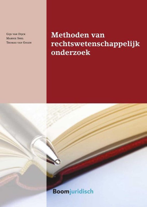 Boek Boom Juridische studieboeken - Methoden van rechtswetenschappelijk onderzoek