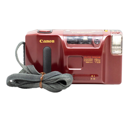 Canon AF35J 35mm Zoom Point and Shoot Film Camera - Rood