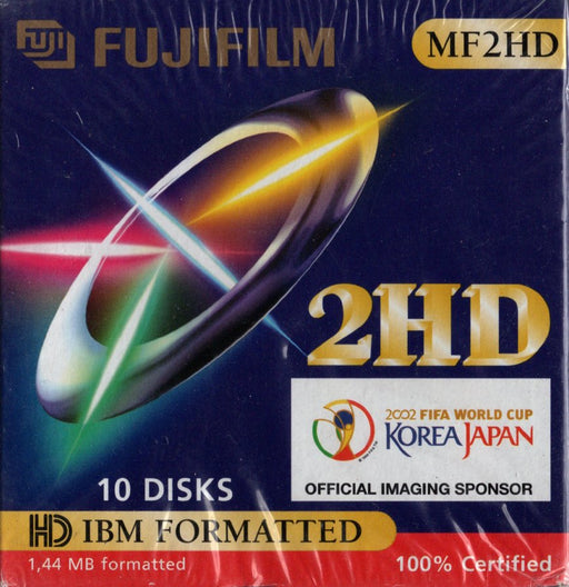 Fujifilm Diskettes MF2HD - 1,44 MB (3,5 inch) - 10 stuks (Nieuw)