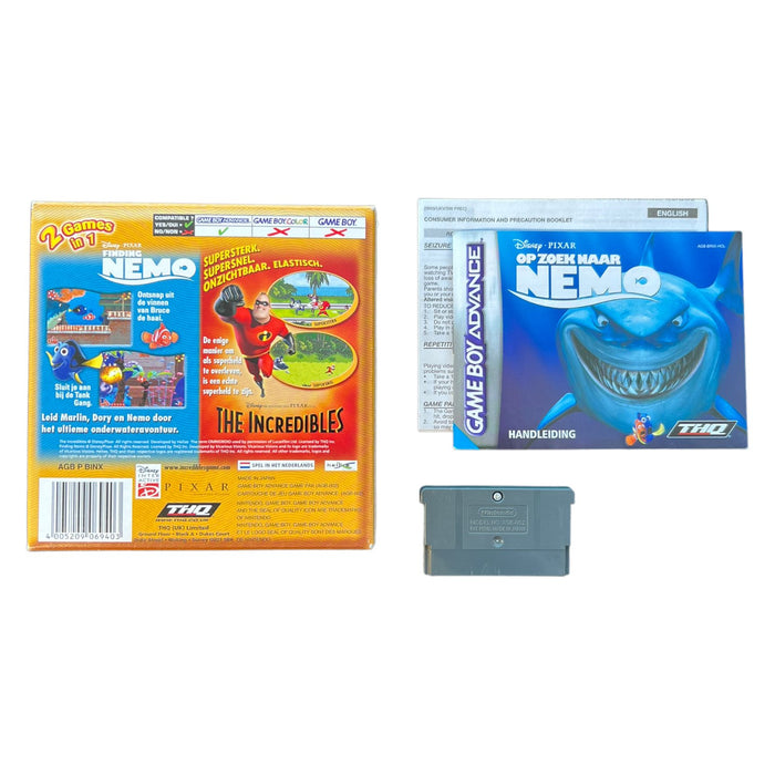 Game Boy 2 Games In 1: Finding Nemo & The Incredibles (In doos)