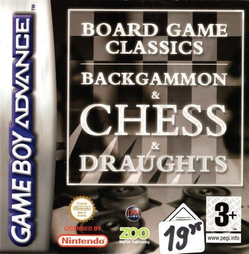 Game Boy Board Game Classics Backgammon Chess Draughts (In doos)