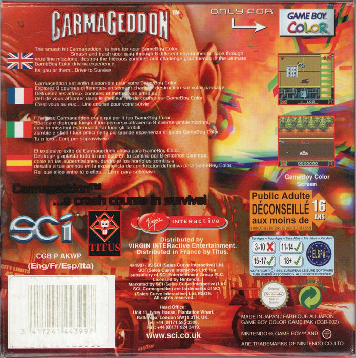 Game Boy Carmageddon (In doos)