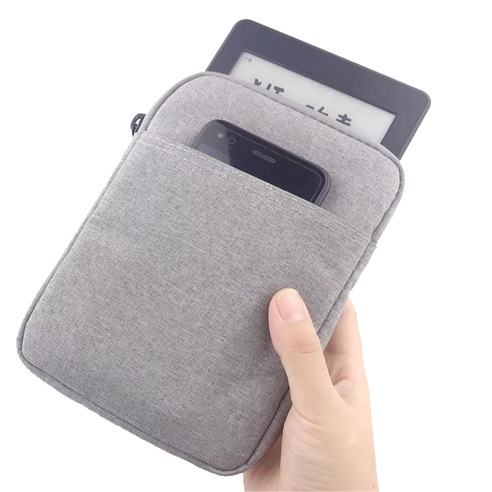 Rits Sleeve Bag Case voor 6" E-reader - Grijs