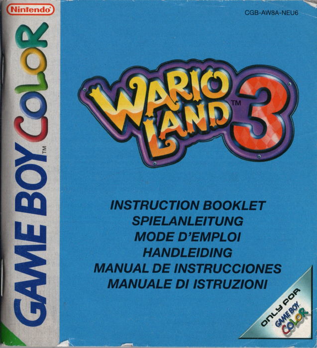 Wario Land 3 - Manual/Handleiding