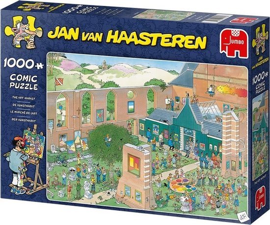 Jan van Haasteren De Kunstmarkt - 1000 Stukjes - Puzzel (Compleet)