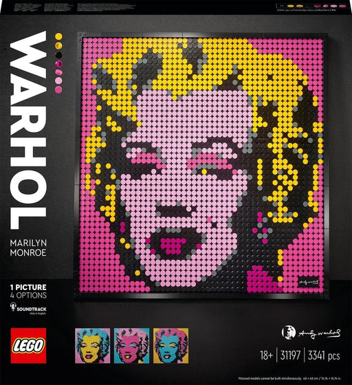 LEGO Art Andy Warhol's Marilyn Monroe - 31197 (Nieuw in beschadigde verpakking)