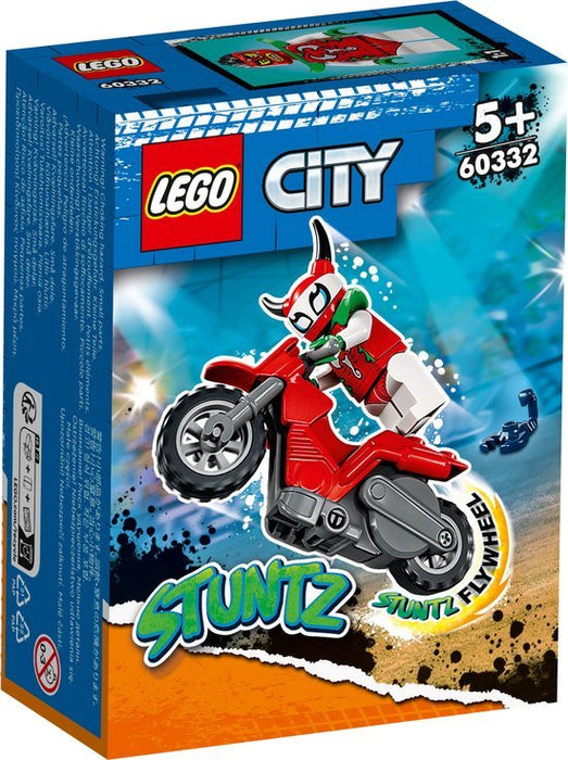 LEGO City Stuntz Roekeloze Scorpion stuntmotor - 60332 (Nieuw)