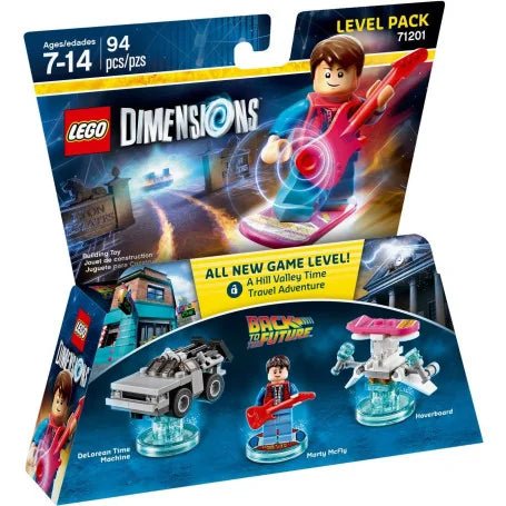 LEGO Dimensions 71201 Level Pack (Marty McFly + DeLorean Time Machine + Hoverboard) (Nieuw)