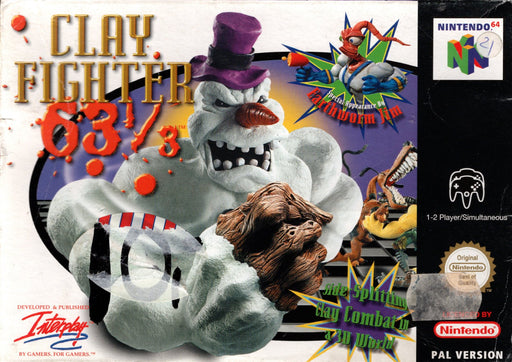 N64 Clay Fighter 63 1/3 (In doos)