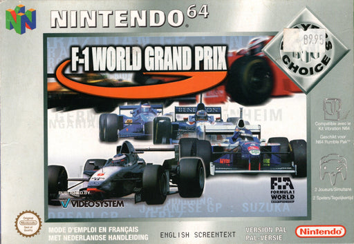 N64 F - 1 World Grand Prix - Player's Choice (In doos)