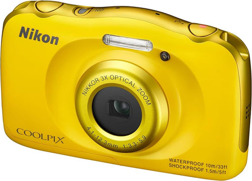 Nikon Coolpix S32 Waterdichte Digitale Compact Camera - Geel (Nieuw)