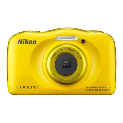 Nikon Coolpix S33 Waterdichte Digitale Compact Camera - Geel (Nieuw)