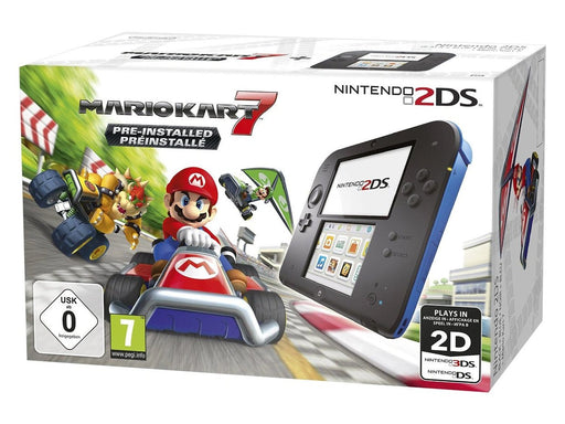 Nintendo 2DS Console - Blauw/Zwart + Mario Kart 7 (In doos)