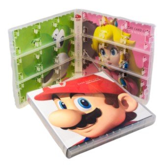 Nintendo Club Game Card Case voor 18 DS Games (Incl. 3 Mario covers)