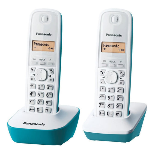 Panasonic DECT Huistelefoons (Set van 2) met Nummerherkenning - Blauw / Wit