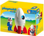 Playmobil 1.2.3 Maanraket met Astronaut - 6776 (Nieuw)