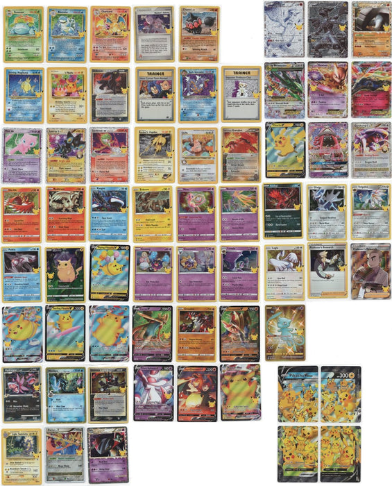 Pokemon Celebrations Mint Complete Set: 50/50 + 14 Promos (Incl. 4 - Pocket Binder)