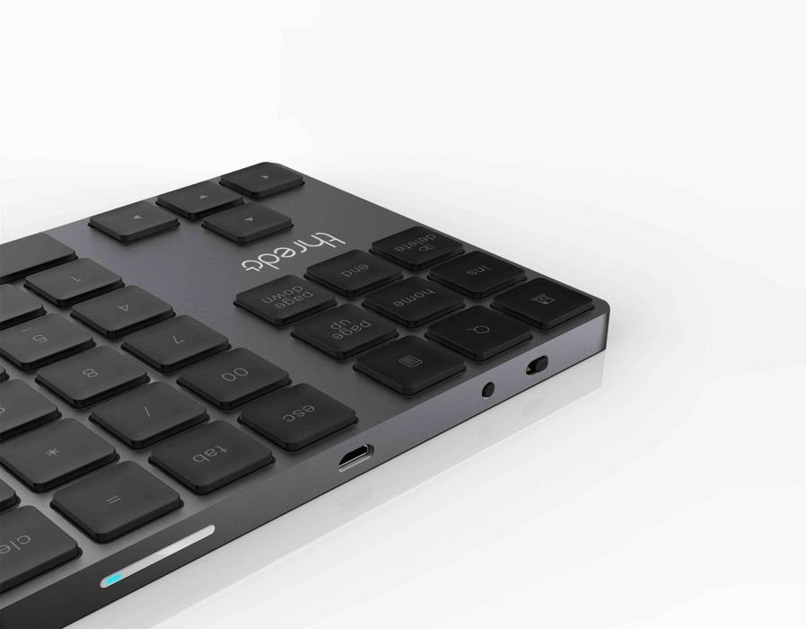 Thredo Bluetooth Numeriek Keypad - Zwart Aluminium (Nieuw)