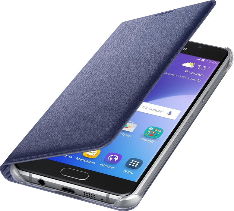 Galaxy A5 (2016) Flip Wallet Cover Case - Blauw (Nieuw)