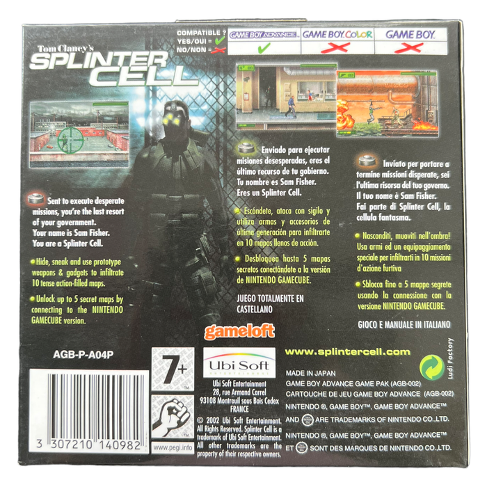 Tom Clancy's: Splinter Cell (In doos)