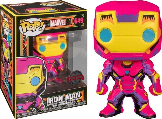 Pop! Marvel Iron Man Black Light (Nieuw)