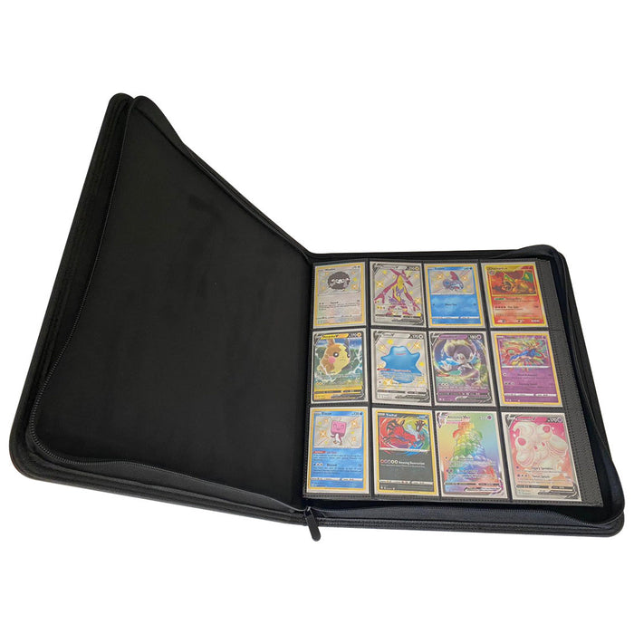 Pokémon Kaarten Verzamelmap Voor 480 Kaarten / 12-Pocket Binder - Zwart (Nieuw)