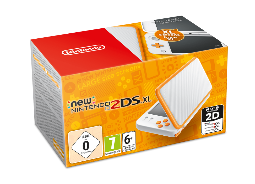 New 2DS XL Console - Wit/Oranje (in doos)