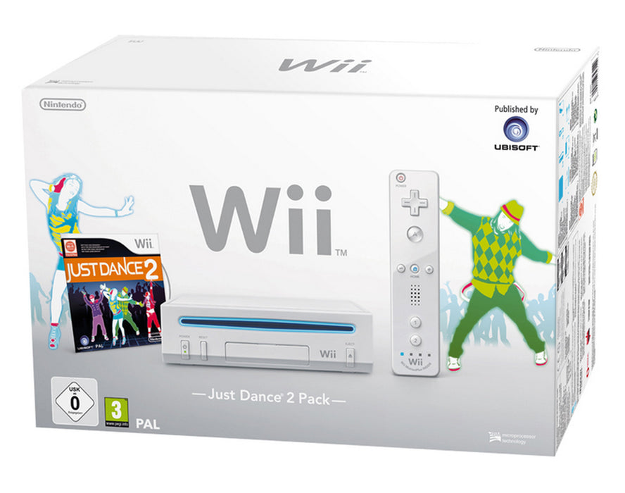 Wii Console - Wit + Just Dance 2 bundel (in doos)