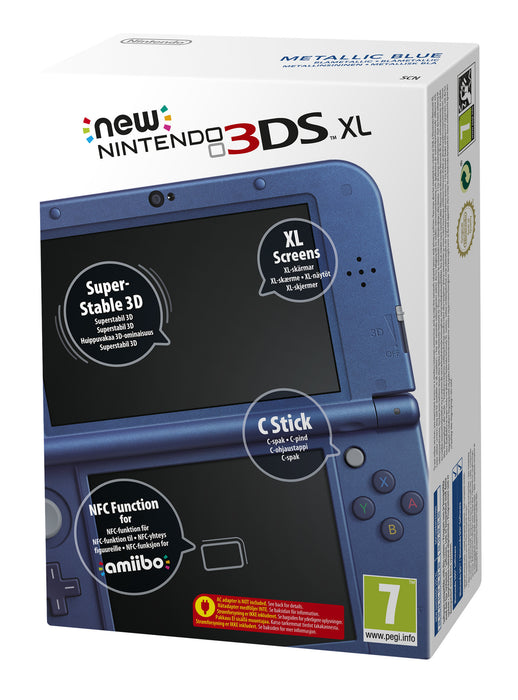 New 3DS XL Console - Blauw / Metallic Blue (in doos) (Dual IPS Scherm)